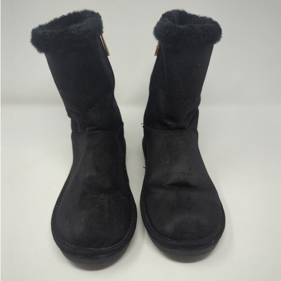 Michael Kors Black Faux Fur Boots Shoes Womens Size 5 - Picture 3 of 8